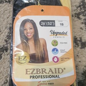 EZBraid Professional Color 1B Spetra Pre-Stretched Pre-Layered 26"